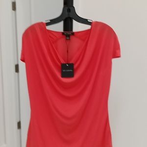 Brand new designer St John women's short sleeve blouse